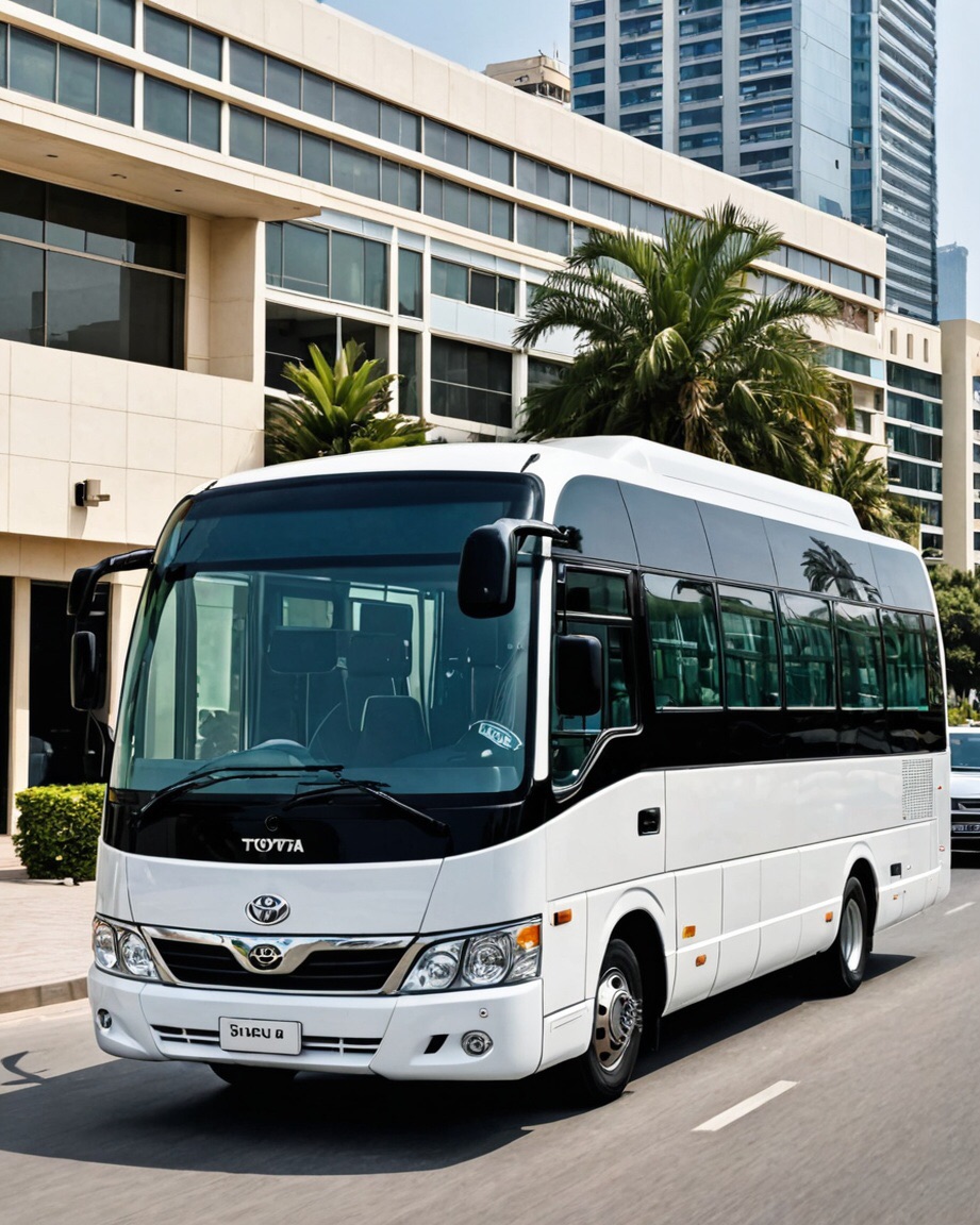 Yutong coach for group bus rental in Dubai