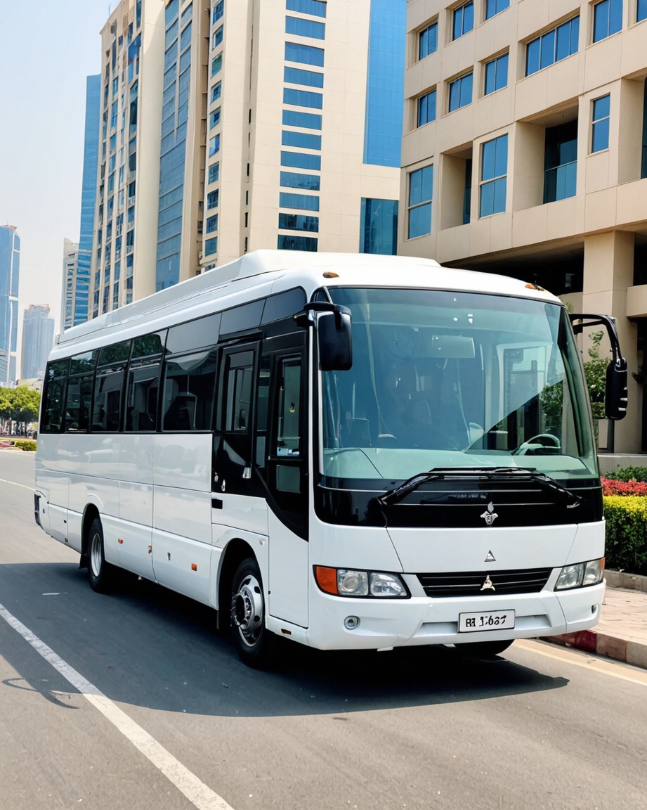 Mercedes Sprinter 15-passenger bus rental for corporate staff in Dubai